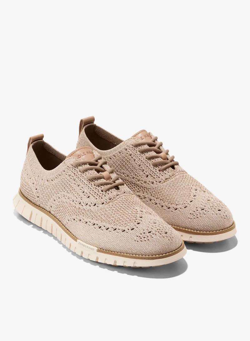 Cole Haan BEIGE Zerogrand Remastered Stitchlite Wingtip Sneakers for Men | Best Price UAE